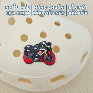 Charm gắn dép mẫu C136 sticker mẫu PVC mềm phụ kiện trang trí dép