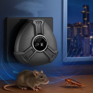STVML ฉลาด เครื่องไล่หนูแบบอัลตราโซนิก ความถี่ที่ปรับได้ ความปลอดภัย ยาไล่แมลงวัน ใช้งานได้หลากหลาย เป็นมิตรกับสิ่งแวดล้อม ยาไล่แมลงอิเล็กทรอนิกส์ ครัวเรือน