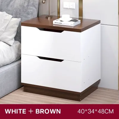Bedside Table Wood Bedside Cabinet Modern Bedside Table With 1/2/3Layer Drawer Side Table Bedroom