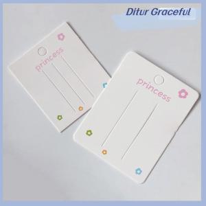 Ditur 50ชิ้นกิ๊บติดผมเปล่าการ์ดกระดาษอุปกรณ์เสริมสำหรับผมเครื่องประดับการ์ดแสดงเครื่องประดับผมแฟชั่นที่หนีบผมที่ใส่หมวกบรรจุภัณฑ์