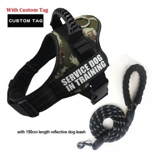 Adjustable Nylon Dog Harness Personalized ReflectiveHarness for Small Medium Large Dogs No Pull Dog Harness Leash2026