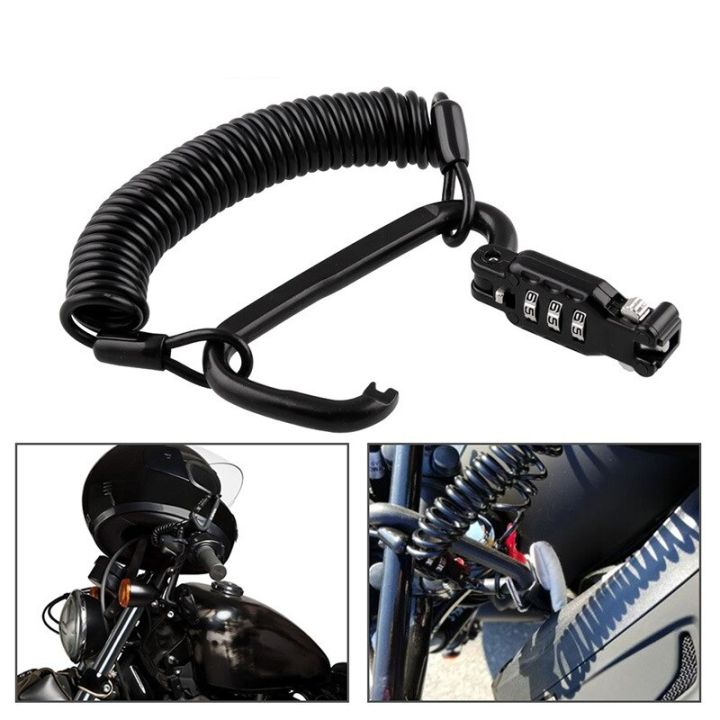 Lock Motorcycle Helmet Universal Stretchable Code Lock Tough