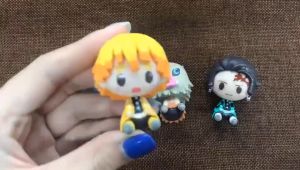 NEW 4pcs/set Anime Demon Slayer Kawaii Kimetsu No Yaiba Figure Q Posket Kamado Tanjirou Kamado Nezuko Agatsuma Figure Toy 4-5cm