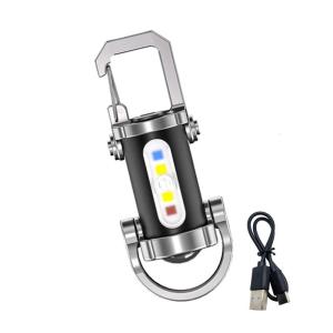 Móc khóa nhỏ Đèn pin USB di động có thể sạc lại đèn làm việc kiểm tra đèn pin cho hoạt động ban đêm Dễ sử dụng