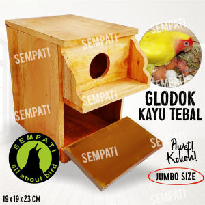 SEMPATI Glodok Kaca Sarang Tempat Bertelur Burung Lovebird ACGLBS