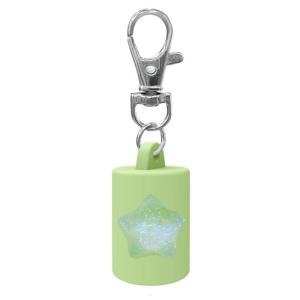 Travel Sized Cosmetic Applicator Cap Attachable To Key Prevents Liquid Leakage For Active Lifestyles