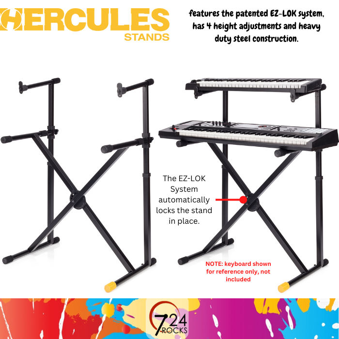 HERCULES stand Hercules KS210B Double X Keyboard Stand HERCULES Double