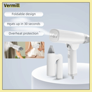 VERMILL 1300W Power Folding Steam Extruder Lightweight Fast Heating Clothes Iron Handheld Ironing Machine