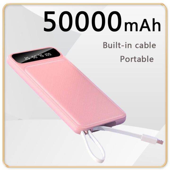 Powerbank 50000mAh Power Bank Digital Display Screen Ultra Thin ...