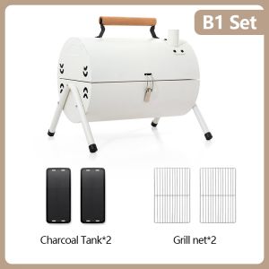 【COD&STOCK】Barbecue Grills Outdoor Smoking Grills BBQ Grill Portable Cooking Charcoal Grill Fireplace with Grill PlateOutdoor BBQ Griller