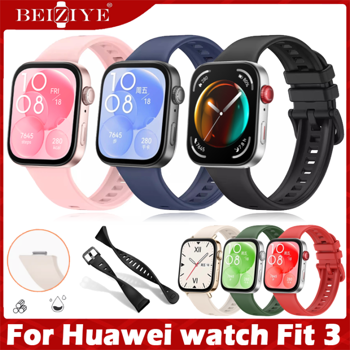 Dây Đeo Silicon Cho Đồng Hồ Huawei Watch Fit Dây Đeo Đồng Hồ