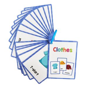 Children Learning Clothes English Words Flashcards Educational Toys Learning Cards  English Flash Cards for Kids Homeschool Supplies Teaching Aid