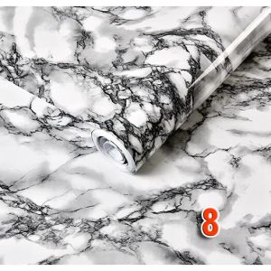 10M Marble Wallpaper Self-adhesive Wall Sticker Thick Waterproof Pvc Imitation Renovation for Home Furniture