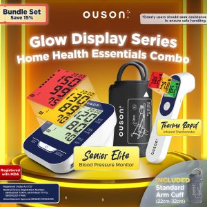 OUSON 3 Colour Digital Arm Type Blood Pressure Machine & Infrared Digital Thermometer For Baby And Adult Termometer