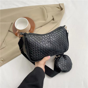 2Pcs/Set Niche Design Vintage Shoulder Bag Women Fashion PU Leather Handbag Casual Commuter Large Capacity Women Underarm Bag Tote Bags 托特包