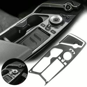 OnlyF U For Kia- EV6 2022-2023 RHD Carbon Fiber Texture ABS Center Control Panel Cover Trim Car Accessories Auto Parts 9H4B3