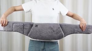 3-in-1 Heating Waist Belt: Heating Pad to Soothe Back & Period Cramps + Portable Hand Warmer USB Powered 3-Temp Adjustable Heat Wrap for Men and Women Gray
