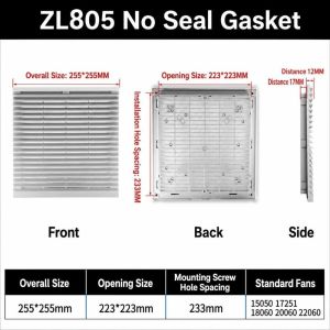 NALANILI White Vent Grille Dustproof ABS Louver Vent Air Ventilation System Waterproof Fan Guard Electric Cabinet