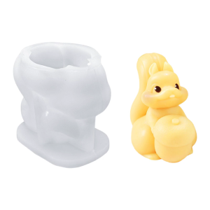 Handmade Silicone Mould 3D Squirrel Molds Animal Molds Baking Molds Casting Molds for Cake Fondant Decorations