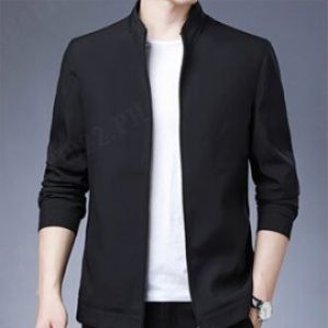 Mens MiddleAged Dad Coat Spring and Autumn Casual Jacket
