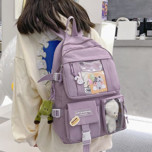 🔥Large-capacity High School Student Backpack Ins Japanese Schoolbag Female Korean Girl Backpack