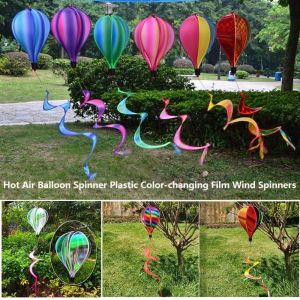 EASYEAH Plastic Air Balloon Spinner Multistyles Rainbow Color Rotating Sequins Pinwheels High Quality 40cm Balloon Rotating Windmill