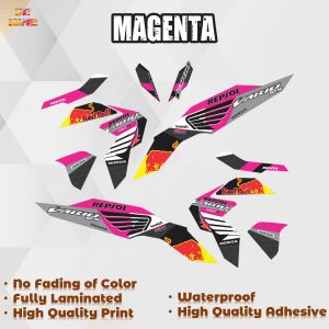 HONDA CLICK VARIO V3 125 REPSOL DESIGN DECALS (WATERPROOF LAMINATED FADE PROOF)