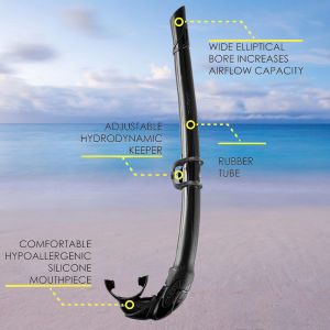 Shining Snorkel for Adult Snorkeling Wet Breathing Tube Diving Breathing Tube Safe to Use Soft