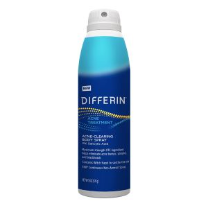 Differin Acne Body Spray Acne ment with Salicylic Acid by the makers of Differin Gel 360 Formula for Back Acne Chest and Shoulders 6 oz