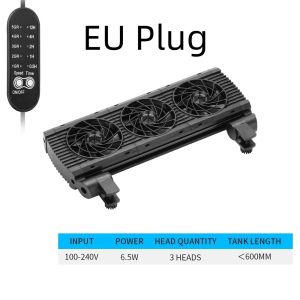 SIRENXI Tốc độ thay đổi Quạt làm mát bể cá 1/2/3/4/5/6 Đầu Im lặng Hệ thống điều khiển máy làm lạnh Thực tế Góc rộng Quạt ngoài bể cá Nuôi trồng thủy sinh