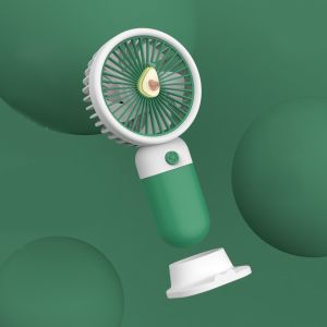 🌷พัดลมตั้งโต๊ะ แบบพกพา ปรับมุมได้ พร้อมไฟกลางคืน พัดลมไร้เสียง ชาร์จ USB พร้อมส่งในไทย✨🌷