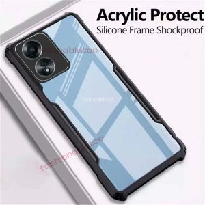 Casing Oppo A60 Silikon Beatle Armor Bening Clear Ring Standing Soft Case Handphone
