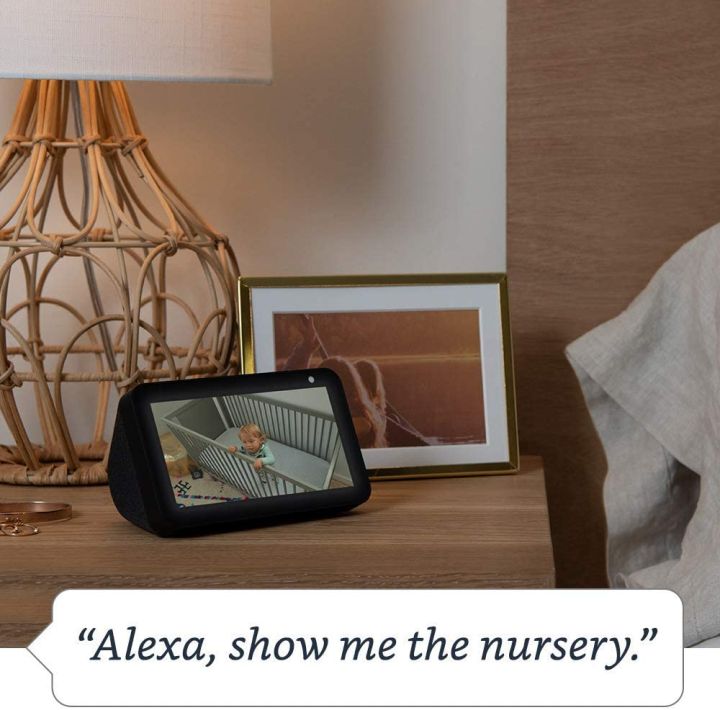 Echo%20Show%205%20-%205.5"%20Smart%20display%20clock%20speaker%20alarm%20video%20screen%20bluetooth%20wifi%20Alexa%20video%20calling%202%20way%20talk%20intercom%20-%20Image%205