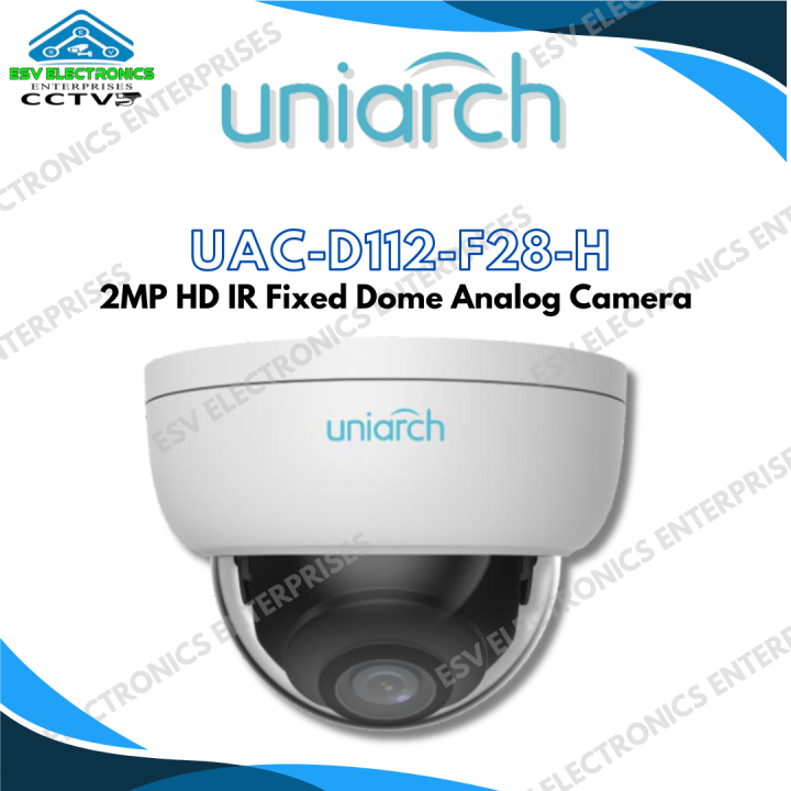 UNIARCH 2MP Full HD IR Day & Night Vision Indoor Dome Analog CCTV ...