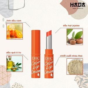 Son Dưỡng DHC Lip Cream Màu Cam 1.5g - HADACOSMETIC