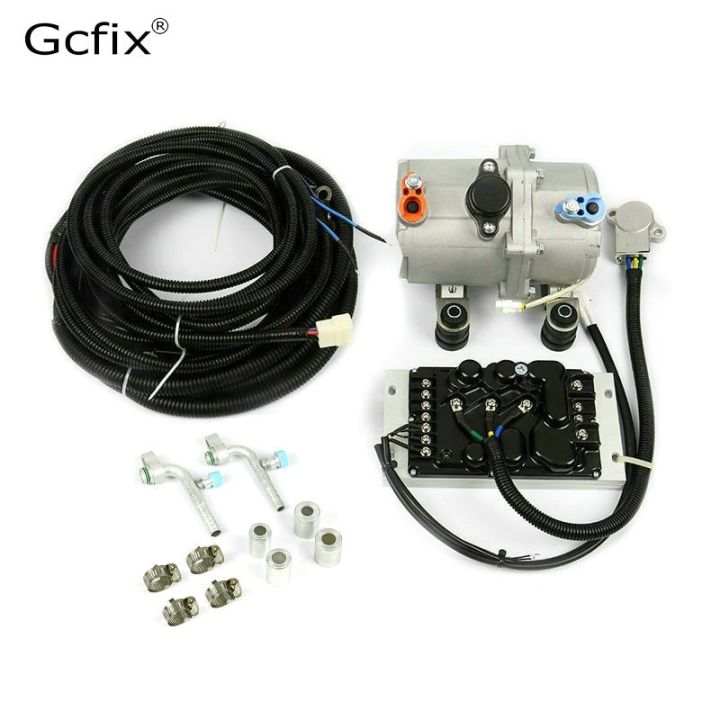 A C 12V 24V Electric Compressor Set For Auto AC Air Conditioning