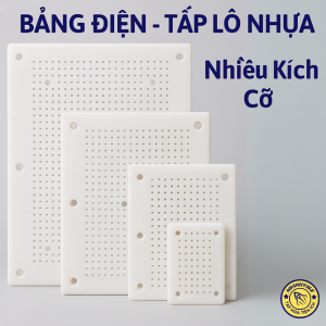 Bảng điện nhựa tấp lô đế gắn ổ cắm công tắc lên tường