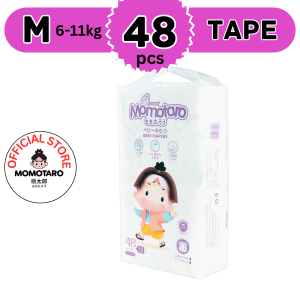 Medium Baby Tape Diaper 48’s Momotaro Baby Diaper Hypoallergenic Ultrathin Breathable Diapers