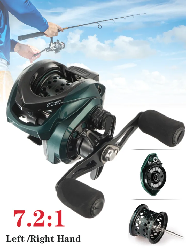 7.2:1 Fly Fishing Reel Digital Display Electronic Fishing Reel Baitcasting  Wheel Left/ Right Hand 110x75x75mm For Sea Water - AliExpress