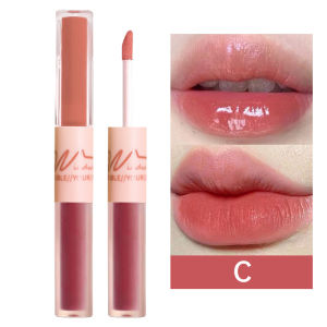 cadia🔥 2 in 1 Lipstik / Lip Gloss Dua Sisi / Matte Glossy Water Gloss Lip Glaze / Pelembab Velvet Lip Glaze