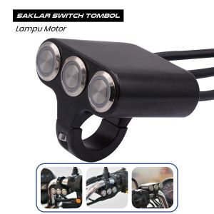 Saklar On Off Lampu Motor Variasi 22 mm Mount