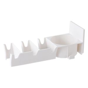 JIANZ Punch Free Badminton Racket Holder 3-Slots Wall Mounted Ball Storage Rack Space Saving Jump Rope Hanger Tennis Racket Hanger Home