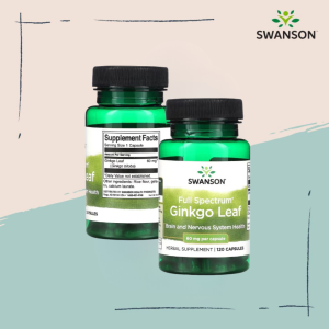 Swanson PH | Swanson Full Spectrum Ginkgo Leaf 60 mg 120 Capsules Brain and Nervous System Health Unsurpassed Purity & Potency