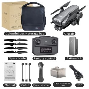 6KM F22 S2 Pro GPS Drone 4K Professional With HD Camera Obstacle Avoidance 2-axis EIS Gimbal 5G WIFI RC Quadcopter Drones