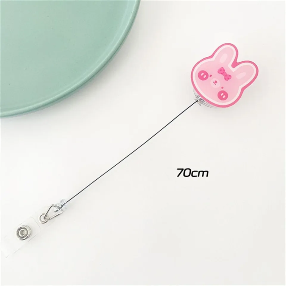 Aazon.co : 2 Pack Cute Bear Badge Reel,Retractable Badge Reel With...