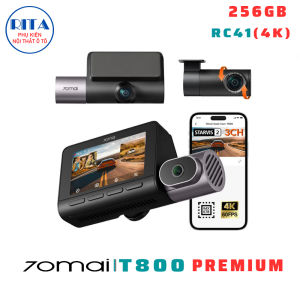 Camera Hành Trình 70Mai T800 Premium 4K - (256Gb + Camera Sau RC41) - Hàng Chính Hãng 70Mai Vietnam