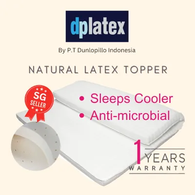 Breathable Dunlop Natural Latex Mattress Topper (5cm) - by DUNLOPILLO Indonesia - dpLatex .