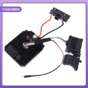 【CANAMEK】 1Pc Control Board+1Pc Switch 18V 21V For Dayi 2106 Brushless Electric Wrench Motherboard Accessories Speed Switch Brushless Control Board