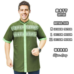 Baju Koko Dewasa Laki Laki Terbaru Lengan Pendek Bahan Katun Bordir