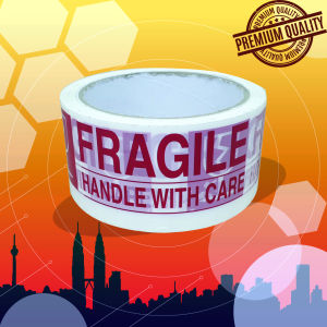 FRAGILE OPP TAPE / WARNING TAPE 48MM X 50Y X 6ROLL